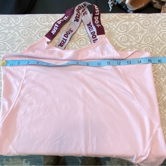 Nike Girls Kids Light Pink Cross-Back Tank Top Dri-Fit Large L - Picture 2 of 12